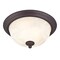 Westinghouse Fixture Ceiling Outdr Flush-Mount 60W 2-Light Naveen 13In ORB Stl White Albst Glass 6230900 - alternate 1